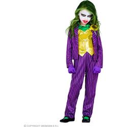 Joker Kostuum | Plagerige Joker Joke | Meisje | Maat 104 | Halloween | Verkleedkleding